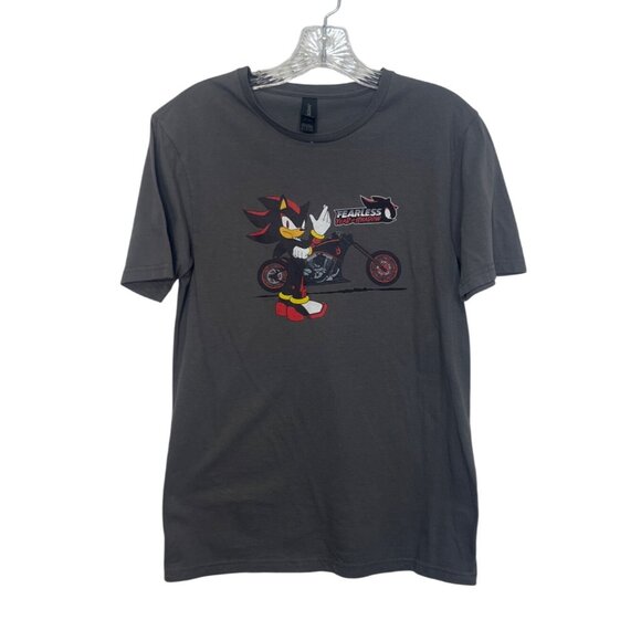 Shadow The Hedgehog Fearless Year Graphic Tshirt Mens Gray Small - Picture 1 of 8